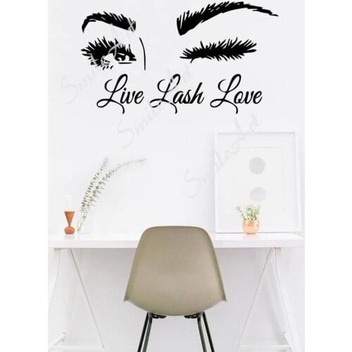 Cartoon Eyelash Home Decorations Pvc Decal For Home Decor Living Room Bedroom Wall Art Sticker Murals
