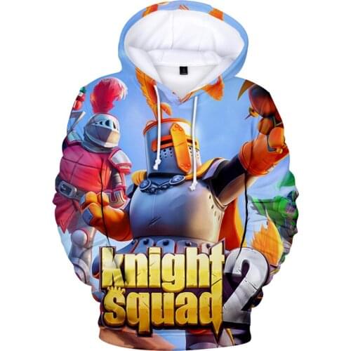 Knight Squad 2 3D Fashion Fall Winer Suit Hoodies Sportswear Hooded Youthful Kawaii Youthful HIP HOP Women/Men The hooded