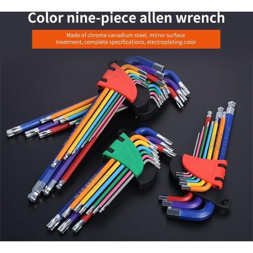 Allen Key Set Hex Wrench Screwdriver Set Hexagon Spanner Universal Ball End Torx Star Keys Tool L Type Hand Tools Kit