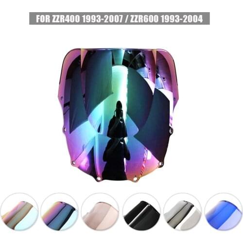 ABS Motorcycle Windshield Windscreen Air Wind Deflector Fairing Black For Kawasaki ZZR400 1993-2007 ZZR600 1993-2004