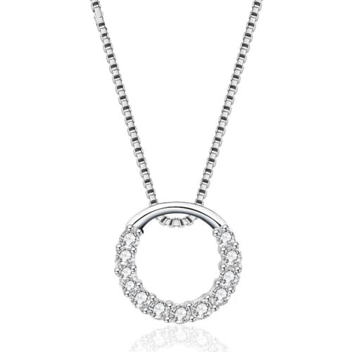 OneQuarter Women Trendy Necklace Pendants 925 Sterling Silver Lock Necklace Silver Chains Long Necklace on Fishing Line Jewelry