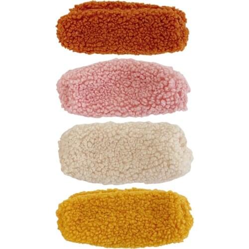 1Pcs Lambswool Pencil Case Pen Pouch Plush Kawaii Zipper Bags Cosmetic Make Up Organizer Pouch School Office Stationery Supplies