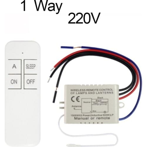 QIACHIP AC 220V RF Remote Control 2 Way Relay Wireless Remote Switch Transmitter Smart Fan Controllor Switch For Light Bulb