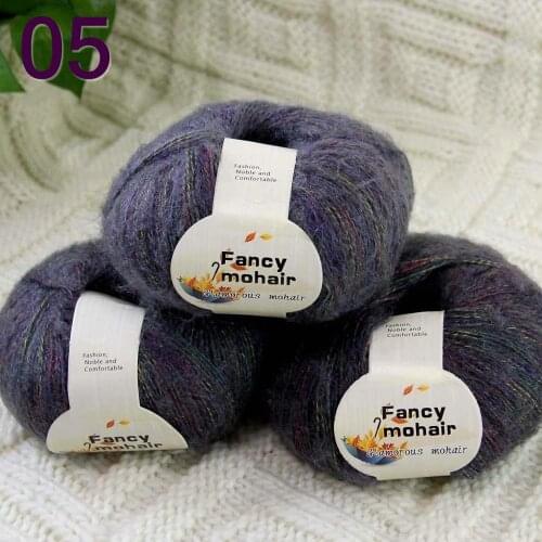Sale New Soft 3Skeins50g Wrap Shawls Hand Knitting Wool Yarn Womens Cashmere Shawls and Wraps Rainbow Charcoal 823-05