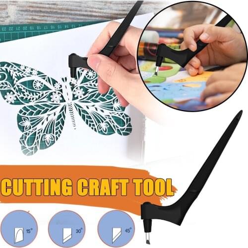 Stainless Steel Craft Knives With 360° Rotating Blade DIY Craft Cutting Tools Precision Carving Knife Paper Cutting Tool, Cutter