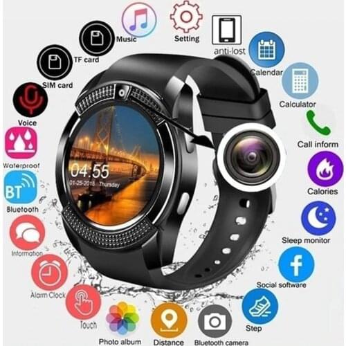 Bluetooth Y1 Smart Watch Relogio Android SmartWatch Phone Call GSM Sim Remote Camera Information Display Sports Pedometer