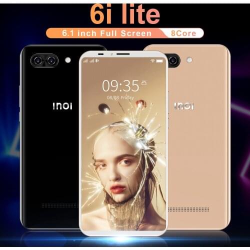 Inoi 6i Smartphone 6.1 Inch HD Scree 1GB+8GB Unlocked Dual SIM 4000mAh Large Battery Android 8.1 Celular Mobilephone Cellphone