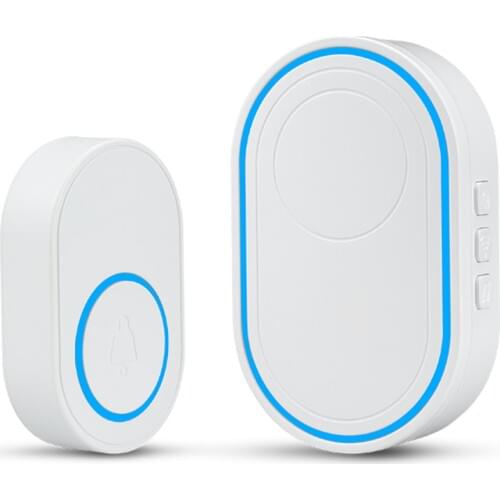 WIFI Smart Wireless Doorbell Welcome visitor Support Home Security Burglar Alarm System LED light 58 Ring Songs
