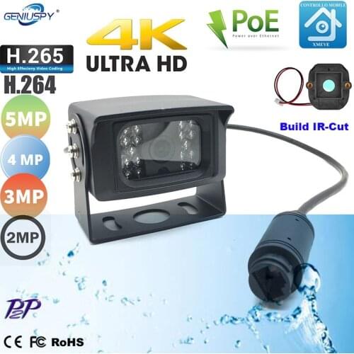 POE Waterproof 1MP 2MP 3MP 4MP 5MP BUS IP Network Camera Outdoor Waterproof IP67 CAR IP CAMERA IR Cut Night Vision Xmeye