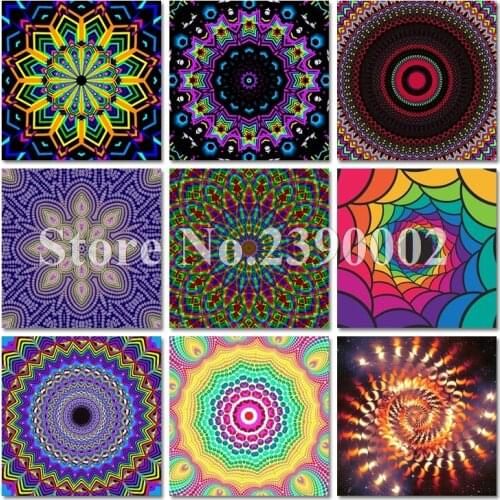 Needlework Embroidery 5D DIY Full Diamond Painting Thangka Totem Cross Stitch Square Rhinestone Handmade Religion Decoration