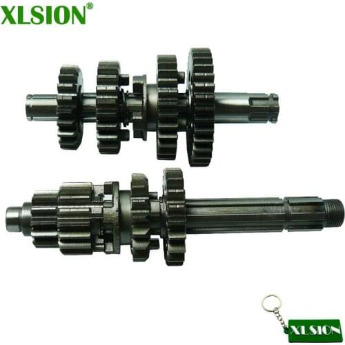 XLSION Gear Box Main Counter Shafts For Zongshen Z155 155cc Pit Dirt Bike the engine code No.: 1P60YMJ