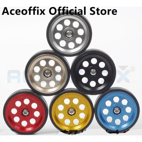 1 Pair Aceoffix Bike Easy Wheel Easywheel for Brompton Widen 15mm With Screw Bearing Center