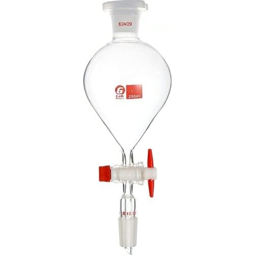 1PCS 60ml to 1000ml Glass Spherical Separator Funnel with PTFE Piston,19# 24# 29# Standard mouth standard plug Dropping Funnel