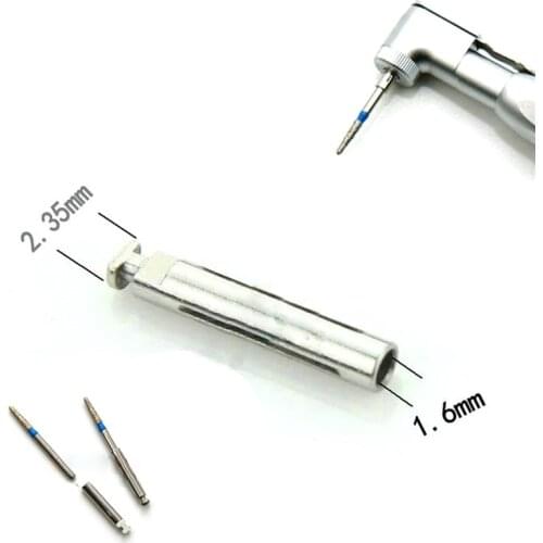 2.35mm Dental Mandrel Dental Burs Adaptor Rotary Polishing Shank Stainless Steel High Speed Contra Angle Holder Dental Tool