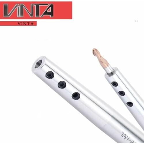 Side Fixed Extension Rod Collet Chuck Holder 100L Straight Shank Extension Lathe Rod Metal CNC Milling Cutter Lathe Rod Tools