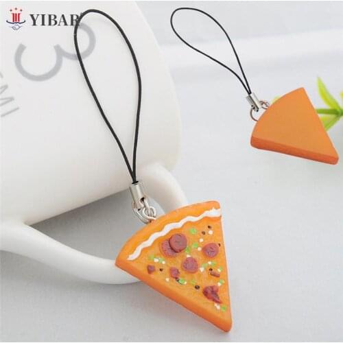Cute Pizza Keychain Key Chain For Motorcycles Scooters And Cars Key Fobs Accessories Keychain Jewelry For Friends