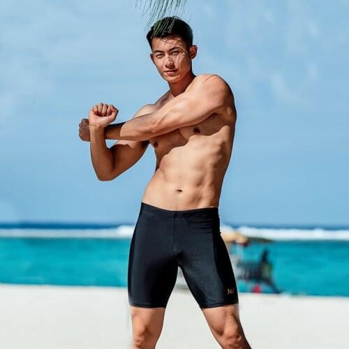 Quick Dry Black Swimming Trunks With Pocket Breathable Swimsuit Mens Swimmers Shorts Plus Size Swimwear Man Beach Shorts