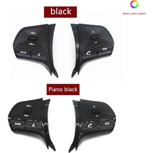 For KIA RIO 2011-2014 Seven colors multifunctional steering wheel control button Audio phone switch bluetooth car accessories