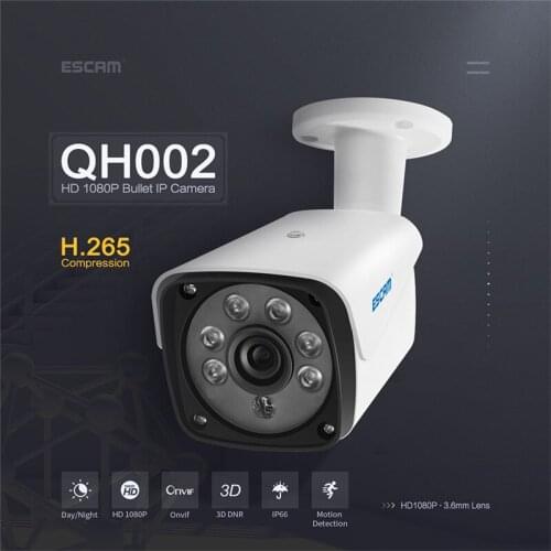 IP Security Camera 1080P Outdoor Security Camera Smart Analysis Function IP66 Waterproof Night Vision Motion Detection
