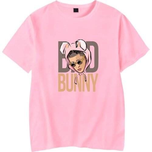2021 New Bad Bunny T-Shirt Men / Women Unisex Print Short Sleeve O-neck Pullovers Tracksuits Harajuku Casual Summer Tees