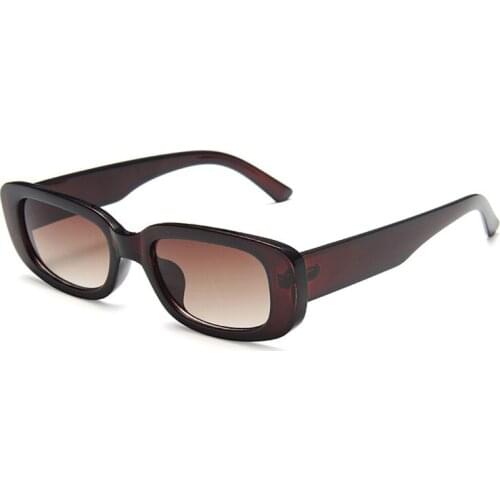 New Female Small Frame Sunglasses Women Square Jelly Color Frame Fashion Street Shot Sun Glasses Eyeglasses Men Gafas