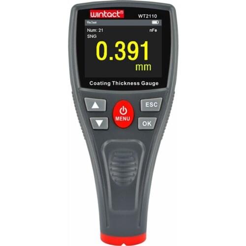 Portable Digital Car Film Iron Coating Thickness Gauge Meter Color LCD 0-1500um Non-magnetic Coating Painting Measure Tools