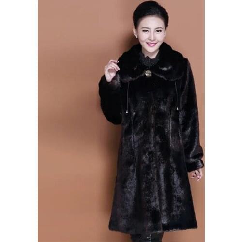 Qpipsd Large Fur Coats