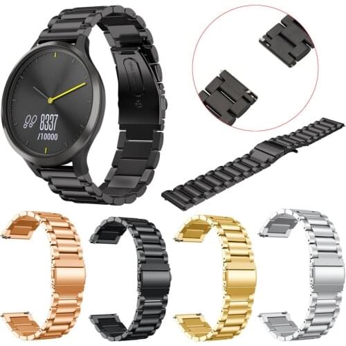 Top Watchbands 20CM Replacement Stainless Steel Watch Band Bracelet Wrist Strap For Garmin Vivomove HR Strap Belt Watchband Band