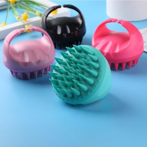 Silicone Hair Washing Comb Handhold Scalp Head Hair Massager Clean Brush Bath Shower Hair Cleaning Brush Comb