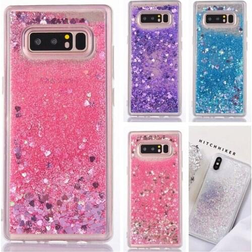 Funds of mobile accessories for samsung galaxy a50 a70 a60 Note8 Note9 Note10 pro S10 plus S7edge Sequin quicksand liquid cover