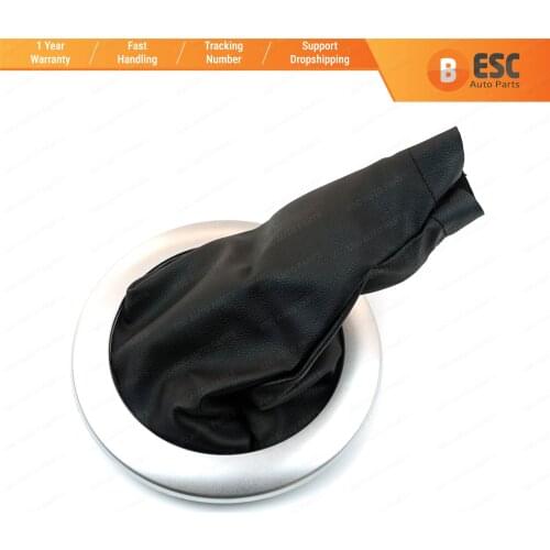 ESC ESP549 Gear Shift Stick Boot Black Chrome 8200454976 For Renault Megane 2