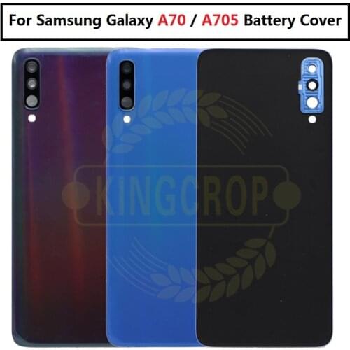 For Samsung Galaxy A70 A705 A705F Back Battery Cover Glass Housing Cover for Samsung A70 Rear Case Replacement