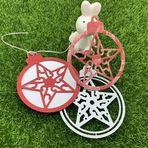 Pentagram Bookmark Embossing Hand Die Cutting Template Metal Cutting Die Template for DIY Scrapbook Decoration