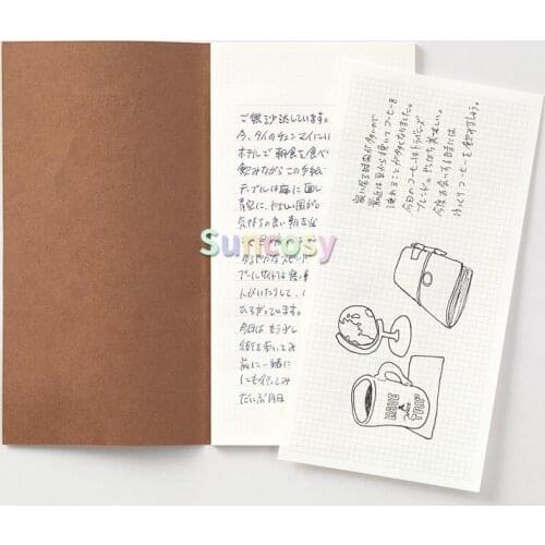 Midori Travelers Notebook Refill, Zipper Pocket for Travelers Notebook, Passport Size Notebook