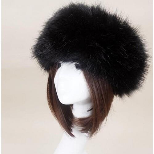 Women Autumn Winter Faux Fur Thickened Hat Outdoor Cold-proof Warm Plush Beanie
