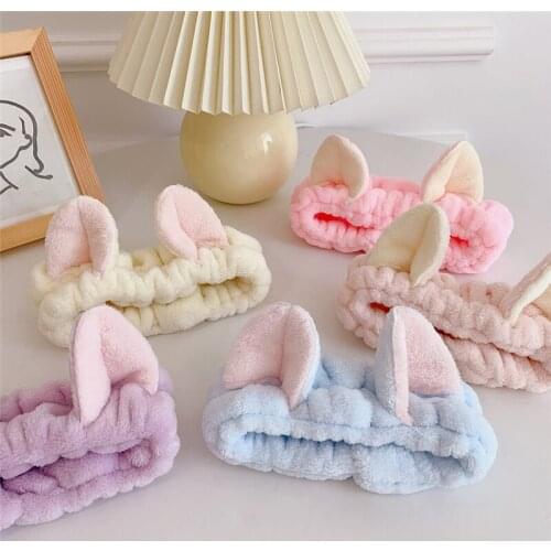 1pc Kawaii 3D Cat Ear Headband Bath Face Wash Hair Band Make Up Tools