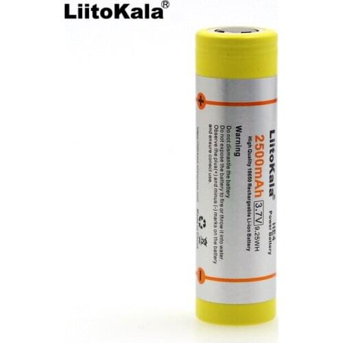1 pcs. New Liitokala HE4 18650 lithium-ion battery 3.7 V 2500 mAh battery can hold Electronic special 20A 30A discharge
