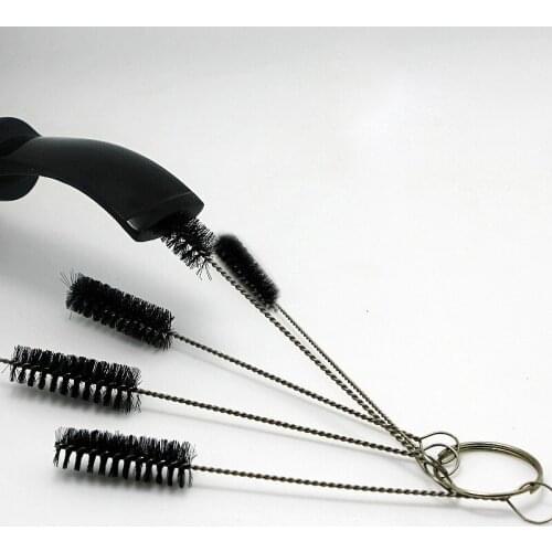 5pcs/set New Durable Nylon Shank Briar Tobacco Pipe Cleaner Cleaning Stainless Steel Brush High Quality SP99