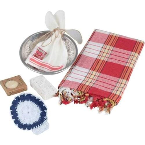 6 Adet Hidroterapi Banyo Peştamal Hamam Seti Kına Hamamı Hediye