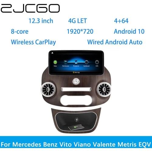 ZJCGO Car Multimedia Player Stereo GPS DVD Radio Navigation Android Screen System for Mercedes Benz Vito Viano Valente Metris