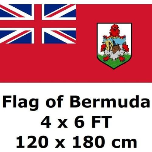 Bermuda Flag 120 x 180 cm 100D Polyester Large Big Bermudian Flags And Banners National Flag Country Banner