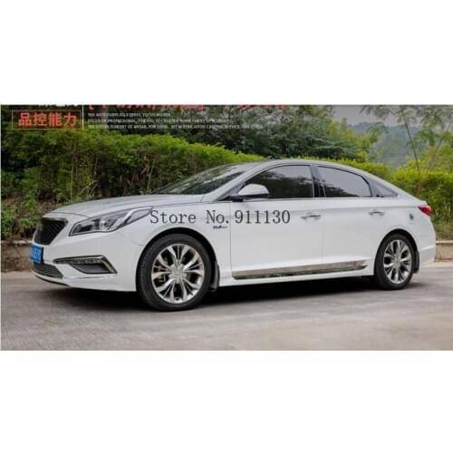 Stainless steel Side Molding Trim Chrome For Hyundai Sonata 9 2016 2017 2018 2019