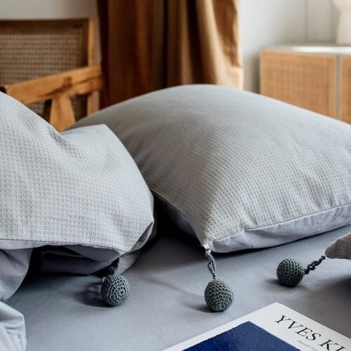 Walf Checks Pillow Case Cushion Cover Cotton Back Support Pillowcases Decorative Sleeping Pillowcase Home Office Pillows Covers