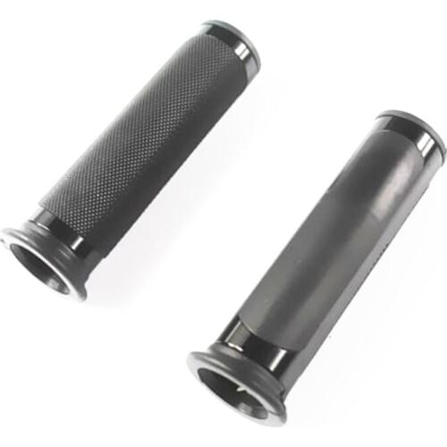 Black 22mm 7/8" Rubber Handlebar Hand Grips For BMW S1000RR Kawasaki Yamaha Honda ATV Street Bike Dirt Bike Motorcycle