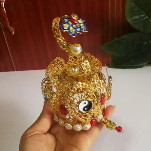 Taoist Lotus crown Sanqing taijianguan tai chi taoism hat cap crown