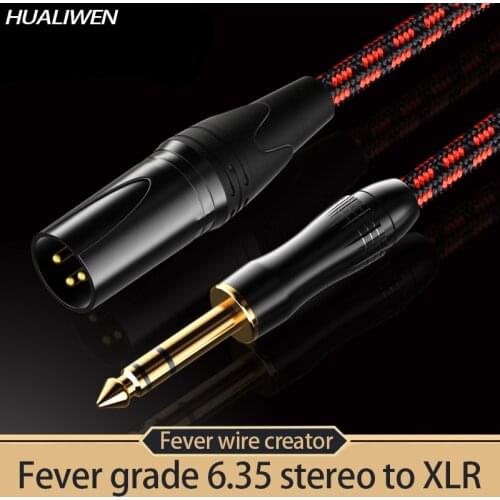 Microphone cable sophomore core 6.35 to XLR audio line Canon microphone cable mixer line