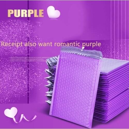 10pcs Bubble Mailers purple Poly Bubble Mailer Self Seal Padded Envelopes Gift Bags For Book Magazine Lined Mailer Self Seal