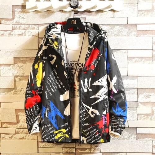 Nice Mens Jacket Fashion Spring Autum Casual Streetwear Hoodie Jacket Men Waterproof Clothes Mens Windbreaker Coat Male Outwear