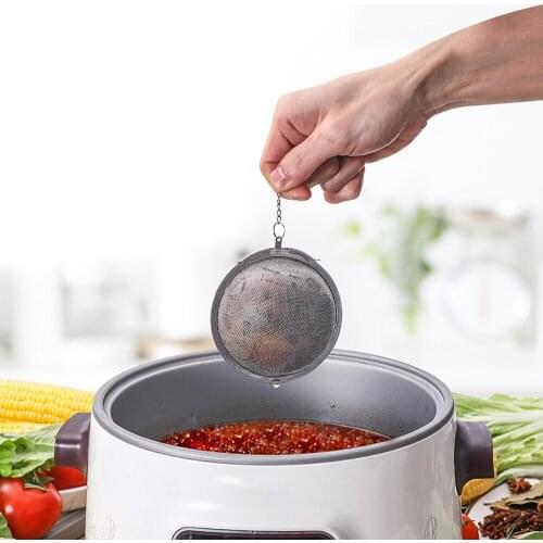 Reusable Gadgets Mesh Infuser Stainless Steel Seasoning Ball Tea Ball Strainer Sphere Locking Spice Tea Spice Strainer