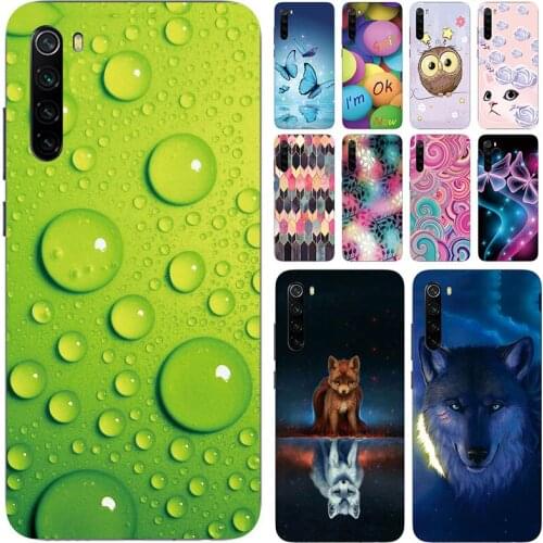 Soft Phone Case For Xiaomi Redmi Note 8T Cases Panda Funda Colorful Flower Silicone TPU Back Cover Shell